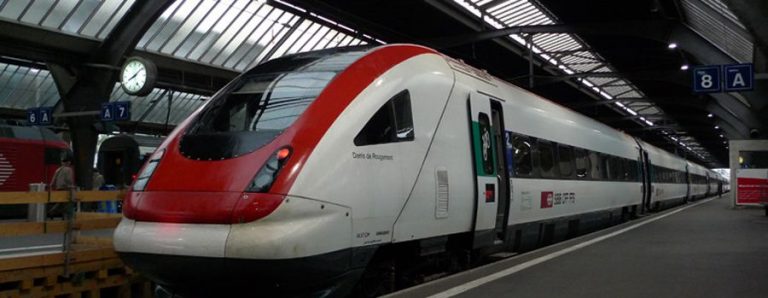 Train from Zürich HB Station